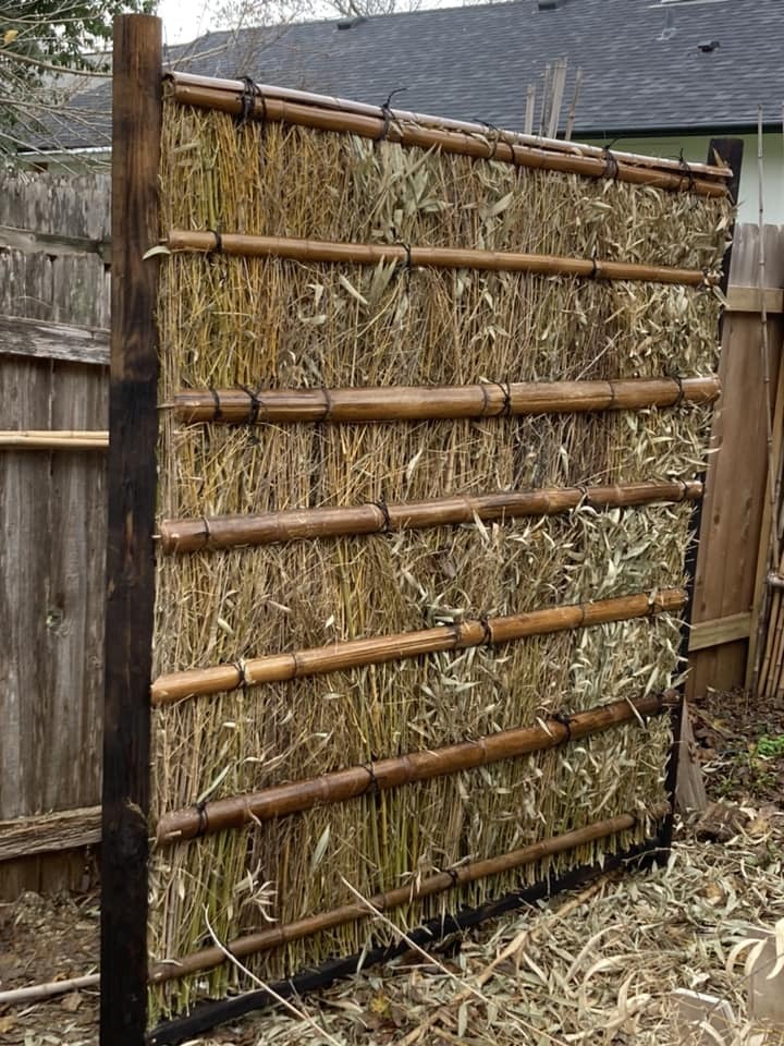 Compound Bamboo Branch Fence Takeho Gaki